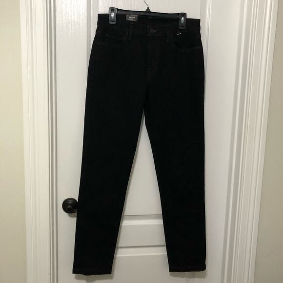 Hurley Men's Jeans Size 30 Black Denim Stretch Straight Flat Fronts Slim Fit - Picture 1 of 9